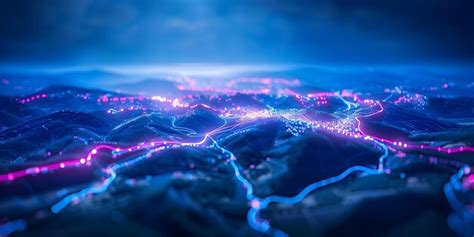 Enhanced Map Featuring Prominent Transport Routes and Hubs Concept ...