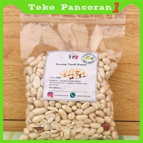 Jual Kacang Tanah Kupas Import 200g 500g Shopee Indonesia