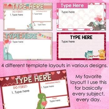 Editable February Slides Templates by Teaching from the Heartland