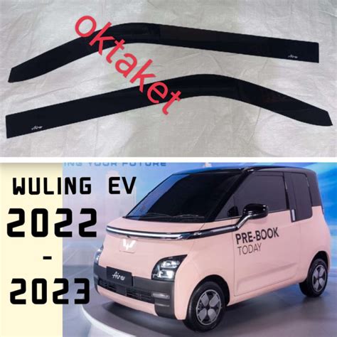 Talang Air Side Visor Wuling Ev Pintu Lazada Indonesia