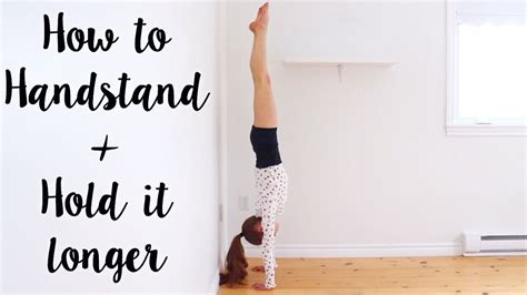 How To Do A Handstand YouTube