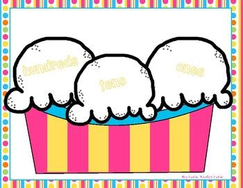 Ice Cream Sundae Place Value Game by Boy Mama Teacher Mama | TpT