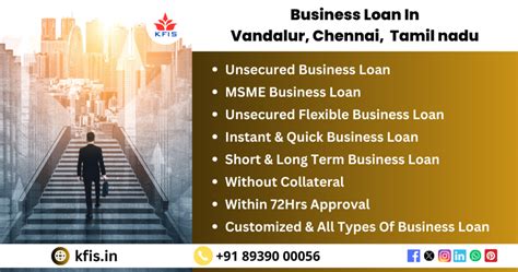 Business Loan In Vandalur Chennai Tamil Nadu Unsecured Loans