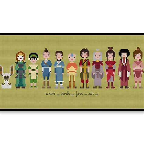 Avatar The Last Airbender Cross Stitch Pattern