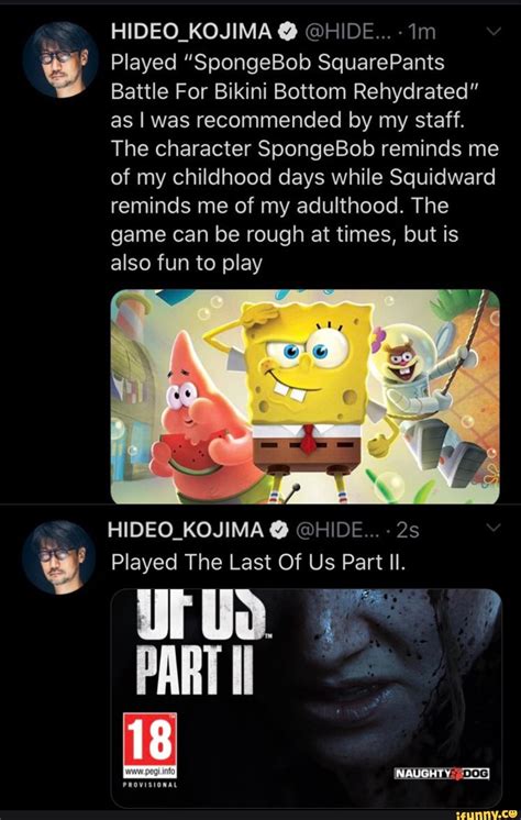 Battle For Bikini Bottom Rehydrated As I Was Recommended By My Staff The Character SpongeBob