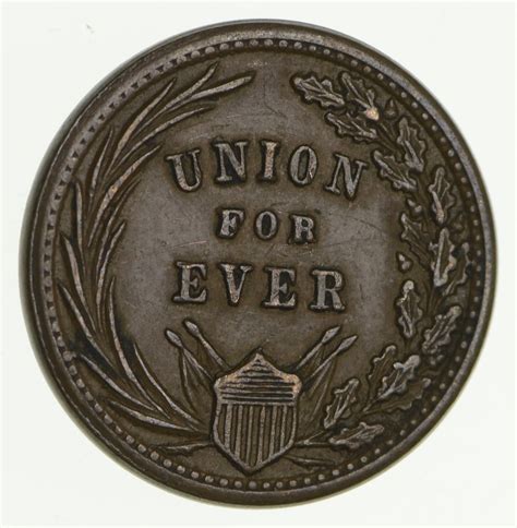 Authentic Original Civil War Token Union Forever Property Room