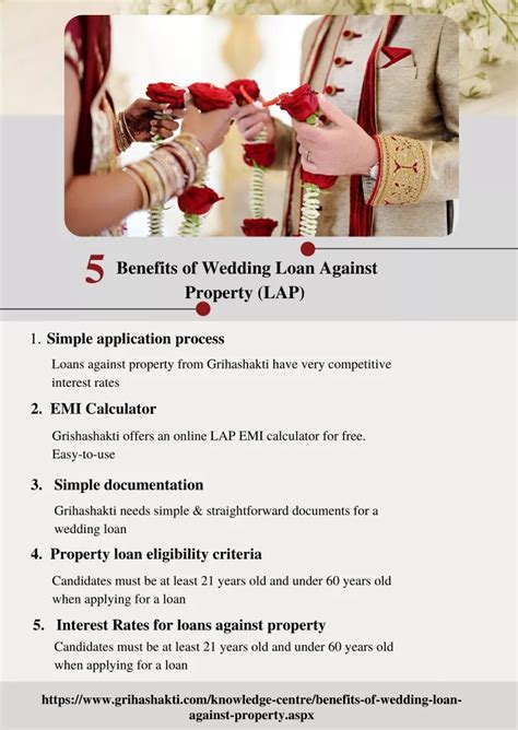 Ppt 5 Benefits Of Wedding Loan Against Property Lap Powerpoint