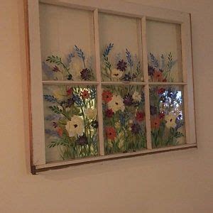 Window Artshabby Chic Wall Decorwindow Wall Artfoxglove Etsy Window