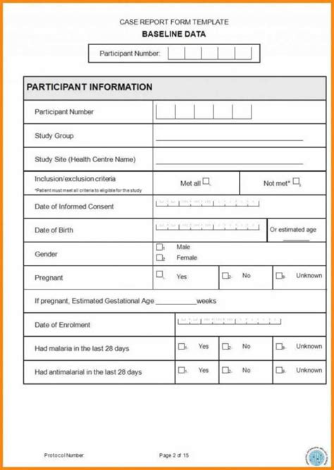 clinical trial report template professional template
