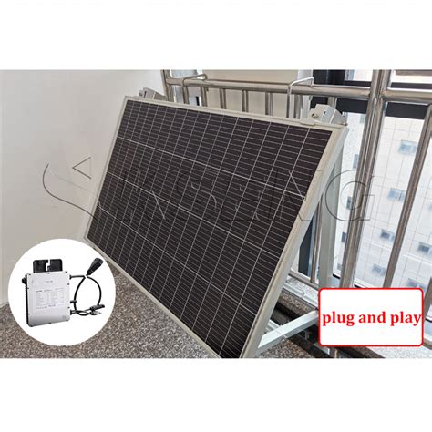 Plug And Play Solar Energy System Micro Inverters Balcony Solar Panel