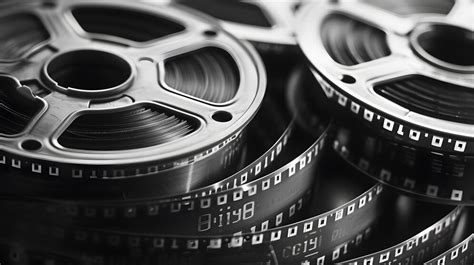 Black and White Film Reel Depicting a Sale AI generated illustration