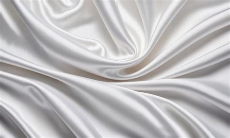 Premium Ai Image Rippled White Satin Fabric Texture Background