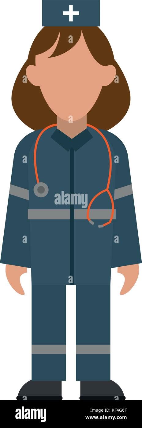 Paramedic Woman Avatar Icon Image Stock Vector Image Art Alamy