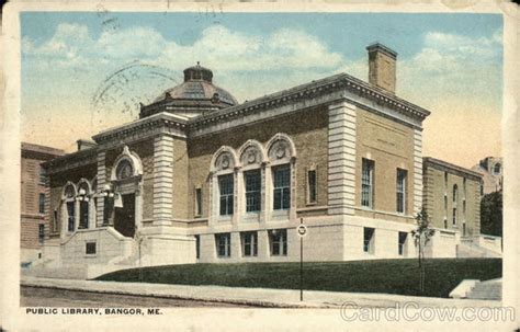 Public Library Bangor, ME Postcard