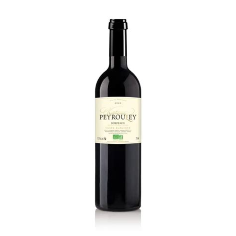 Promo Ch Teau Peyrouley Cuv E El Gance Bio Bordeaux Aoc Rouge