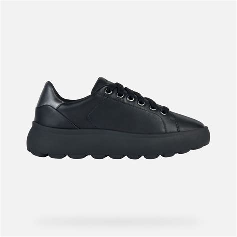 Geox Spherica Ec B Low Top Sneakers Black Woman Geox