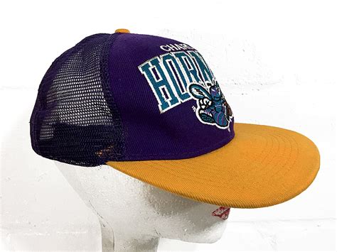 Charlotte Hornets Cap NBA Hat 90s Hornets Snapback Cap Vintage Etsy