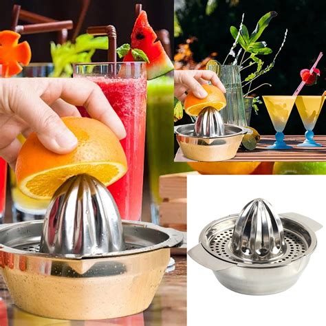 Hgdhjo Stainless Steel Lemon Lime Squeezer Kitchen Manual Juicer Hand