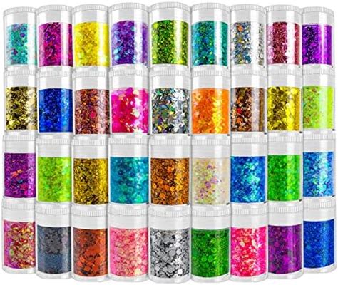 Amazon Holographic Chunky And Fine Glitter Mix Colors Chunky