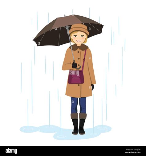 Mujer Bajo La Lluvia