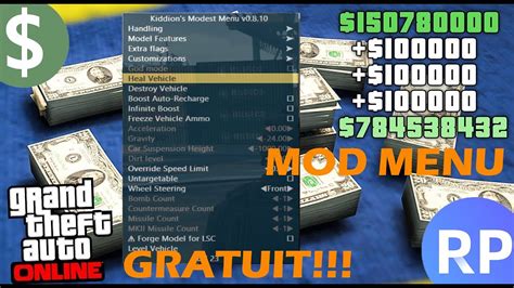 TUTO COMMENT AVOIR UN MOD MENU INDETECTABLE SUR GTA 5 ONLINE GRATUIT