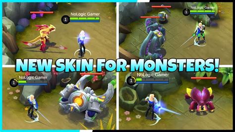 New Skins For All Jungle Monsters In New Update Mobile Legends