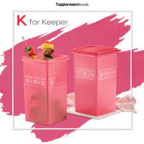 Ready Stock Tupperware Tupperware Mosaic Keeper L Bread Server L