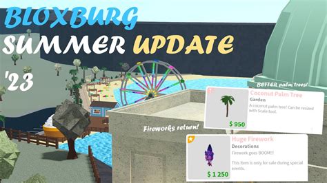 Bloxburg Summer Update Beach Observatory Update Youtube