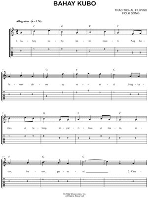 "Bahay Kubo" Sheet Music - 17 Arrangements Available Instantly - Musicnotes