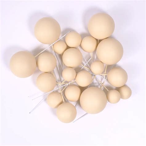 Bubbles Einstecker Nude Beige 20 Stück Tortenheld