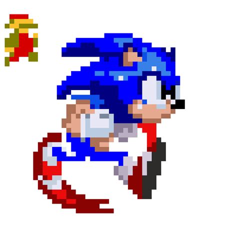 Pixilart Sonic Is Running By Prathamcraft