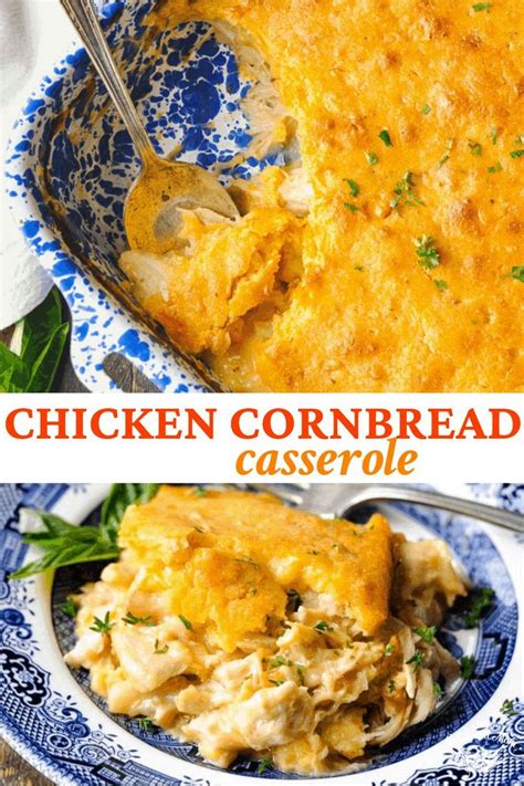 Farmhouse Chicken Cornbread Casserole Recipe