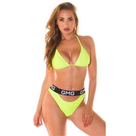 Comprar Bikini De Piezas Ne N Amarillo Bikinis Moda