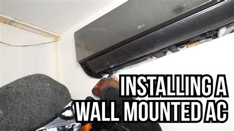 Lg Art Cool Mirror Wall Mounted 2 Zone System Air Conditioner Install Youtube