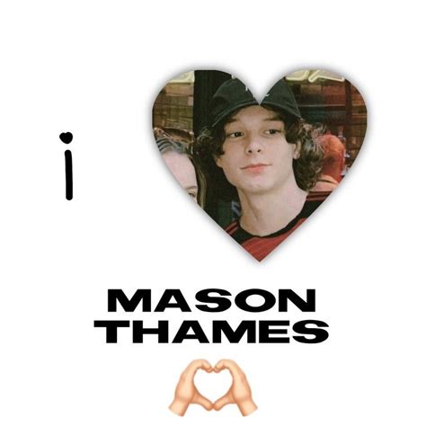 I Heart Mason Thames Poster With Two Hands In The Shape Of A Heart And