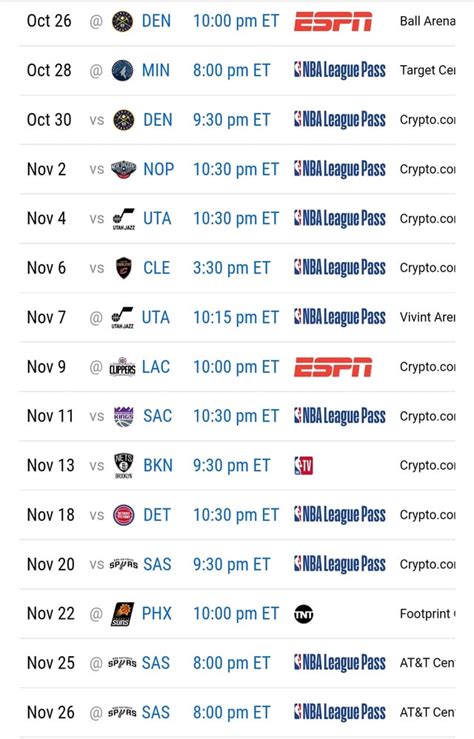 Lakers schedule for the next 17 games : r/lakers