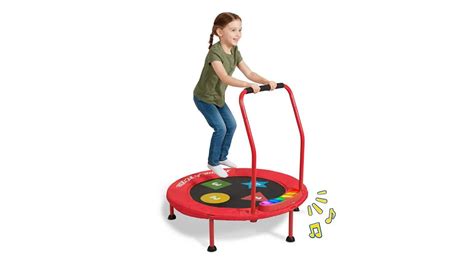 GAME TIME INTERACTIVE INDOOR KIDS' TRAMPOLINE WITH LIGHTS AND SOUNDS ...