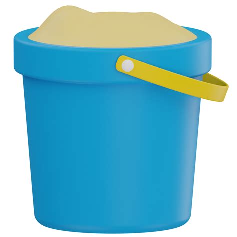 Sand Bucket 3d Illustration 10794522 Png