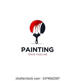 Painting Services Logo Vector Template Stock Vector (Royalty Free ...