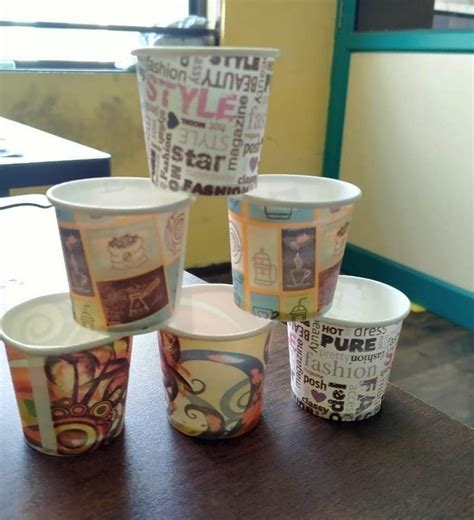 Packet Size 100 Piece Multicolor Paper Tea Cup Size 45 ML At Rs 17