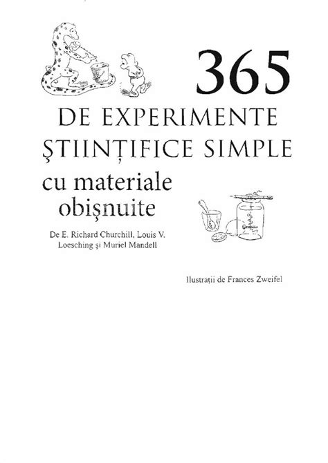 Pdf De Experimente Stiintifice Simple Romana Pt Copii Science