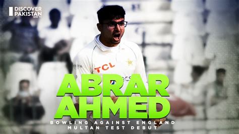 Abrar Ahmed Bowling Against England Multan Test Debut Youtube