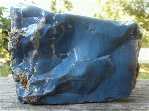 Leland Blue Slag Glass Michigan Rare Large Piece Cabbing Rough 474694069