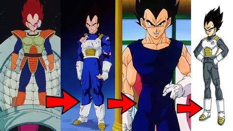 How Vegetas Body Changed Over Decades Explained Youtube