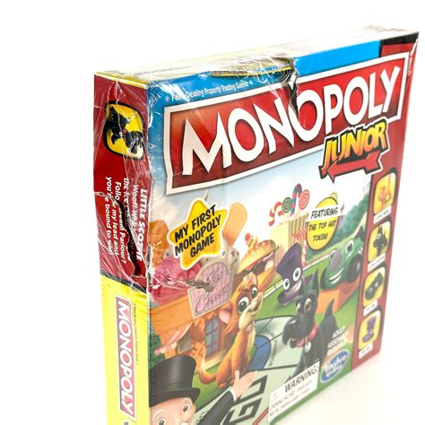 Monopoly Junior Game, Monopoly Board Game for Kids, Family Game for 2-4 ...