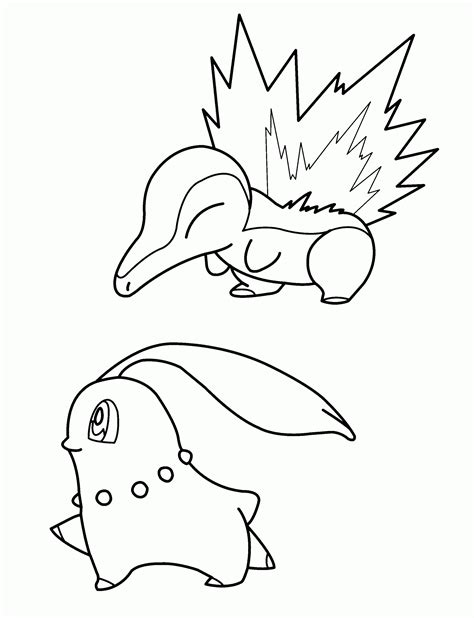 Pokemon Coloring Pages Cyndaquil