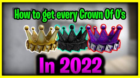 How To Get Every Crown Of O S Developer Crowns On Roblox Free [working In 2024] Youtube