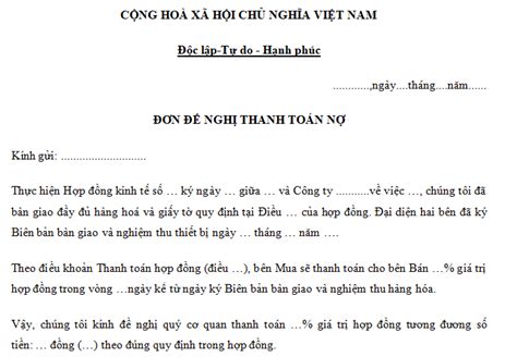 Tham Khảo Giấy đề Nghị Thanh Toán Công Trình Xây Dựng