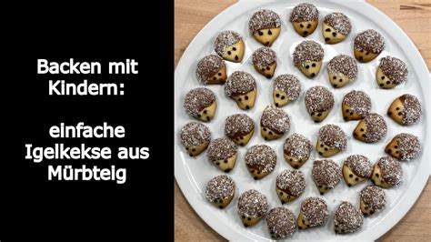 Schnelle Küche Backen mit Kindern liebe Igel Kekse sind nicht nur