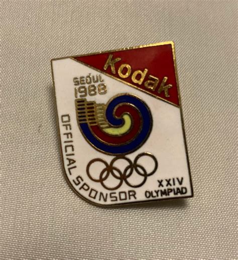 Vintage 1988 Seoul South Korea Olympics Hat Lapel Pin Gem